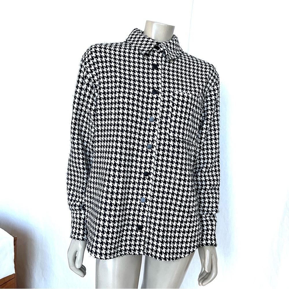 WAYF Women’s Houndstooth Shirt, Jacket - Picture 6 of 16